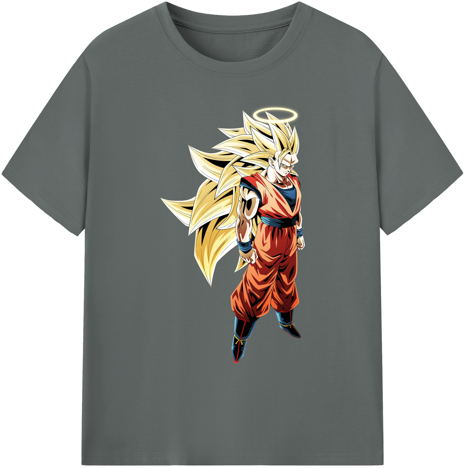 （画像用） ドラゴンボール 孫悟空（そん ごくう）Son Goku カカロット DRAGON BALL Kakarotto 綿100％ メンズ半袖Tシャツ｜肌触りやわらか＆通気性